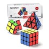 ROXENDA Speed Cube Set, Cube de Vitesse 2X2 3X3 Pyramid Original Cube Magique