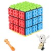 Taolele 3x3 Brick Speed ​​Cube Toy avec 88Pcs Parrot Mini Building Blocks Cute Animals Sets, Build-on Brick 3D Magic Cube 3 e