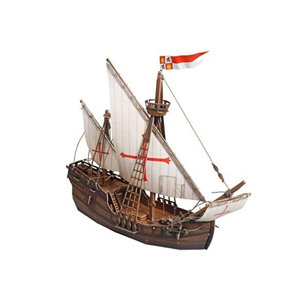 UMBUM- Keranova Puzzle 3D Caravel en Papier, 390, Multicolore