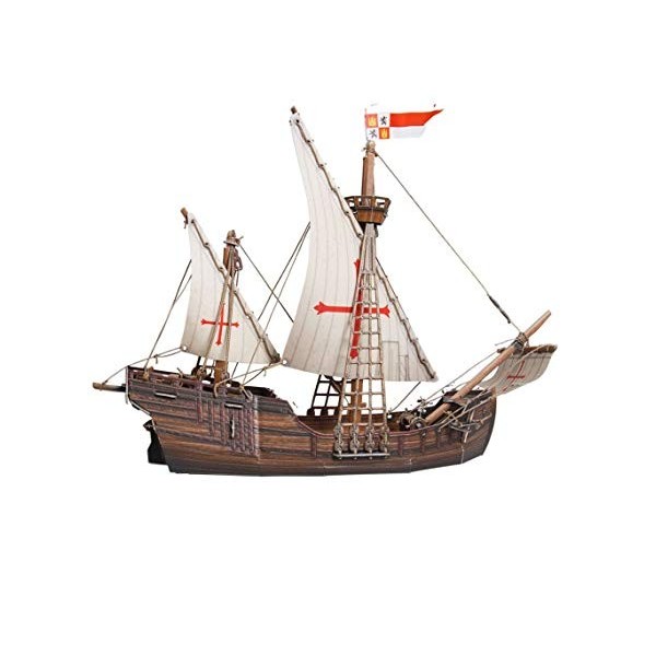 UMBUM- Keranova Puzzle 3D Caravel en Papier, 390, Multicolore