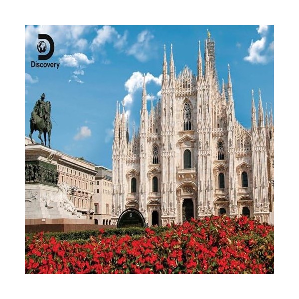 Grandi Giochi Discovery Duomo Milano Puzzle lenticulaire Horizontal, avec 500 pièces incluses et Emballage avec Effet 3D-PUV0