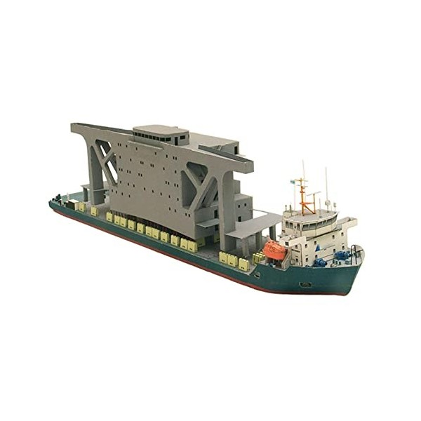 Amagogo 1/250 Cargo Ship Paper Model Creative Assemblage Toy, Paper Craft Desk Decor Collectibles Handmade 3D 3D Puzzles for 