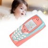 Shanrya Bébé Jouet Téléphone, Apprentissage Jouer Téléphone Jouet Plastique Shell Musique Jouet Simulation Baby Smartphone Té