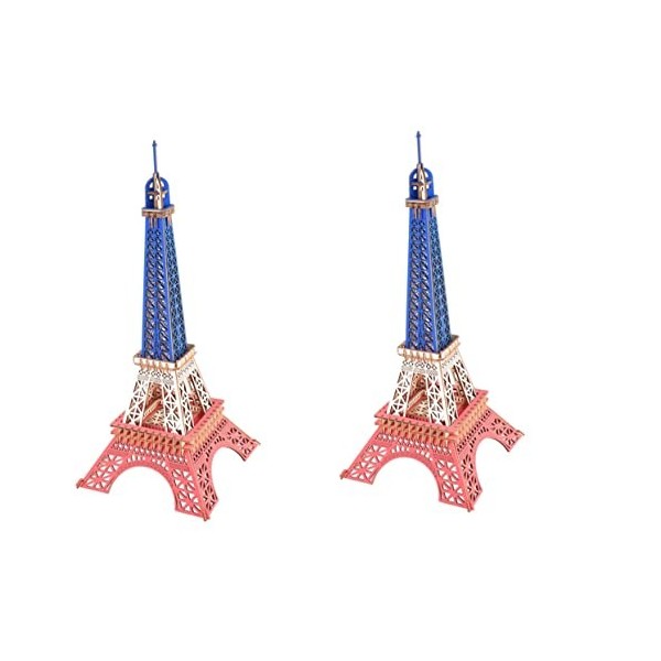 Toyvian Kit De Construction en Bois Enfant Puzzle pour Tout-Petits Jouet à Assembler en Bois Puzzle Tour Eiffel Jouet Darchi