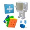 MoYu MoFangJiaoShi Cubing Classroom MFJS RS3M V5 3 x 3 m Version à double réglage Cube Vitesse Robot Puzzle Cube Magique Cube