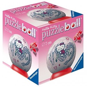 Ravensburger - 9509 - Puzzle Ball - Enfant - Hello Kitty 4 Motifs - 60 Pièces