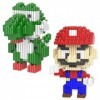 Mini Bricks Building Blocks, Puzzle de Mario, Puzzle de Yoshi, Blocs de Construction de Dinosaures, Blocs de Construction Mar