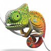 EUGY- Chameleon Puzzle 3D Caméléon pour Enfants et Adultes-À Monter soi-même-Animaux-À partir de 6 Ans, EH-075