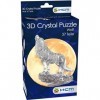 HCM Kinzel- Crystal Puzzle Loup Noir 37 pièces, 59181, coloré