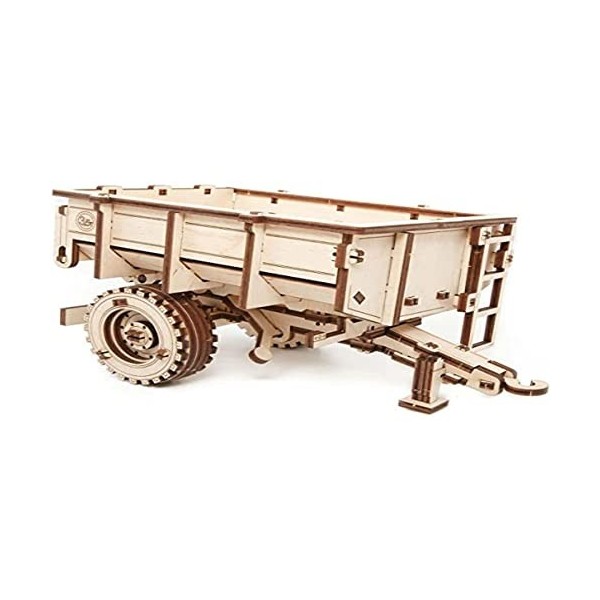 EWA Eco-Wood-Art - Trailer for Tractor BELARUS-82 - Puzzle 3D mécanique en Bois - Casse-tête pour Adolescents et Adultes -à M