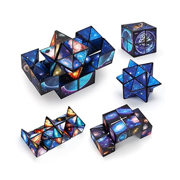 Jouets Enfants 6 7 8 9 10 Ans, Cadeau danniversaire pour 6-12 Ans Garçons Filles Infinity Cube 3D Puzzle pour 7 8 9 Ans Garç