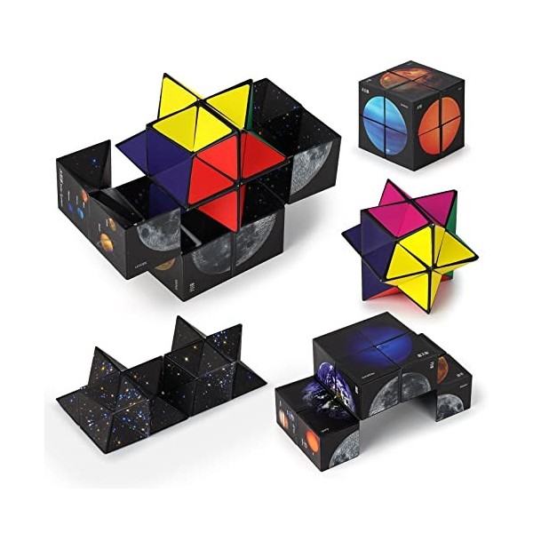 Jouets Enfants 6 7 8 9 10 Ans, Cadeau danniversaire pour 6-12 Ans Garçons Filles Infinity Cube 3D Puzzle pour 7 8 9 Ans Garç