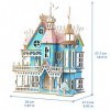 Puzzle 3D Maison de poupée pour Enfants, Puzzle 3D de Maison de poupée pour Filles - Jouets éducatifs en Papier pour Le Jeu C