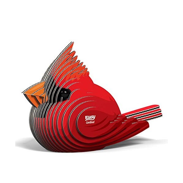 EUGY Eco-Friendly 3D Paper Puzzle Cardinal 