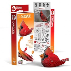 EUGY Eco-Friendly 3D Paper Puzzle Cardinal 