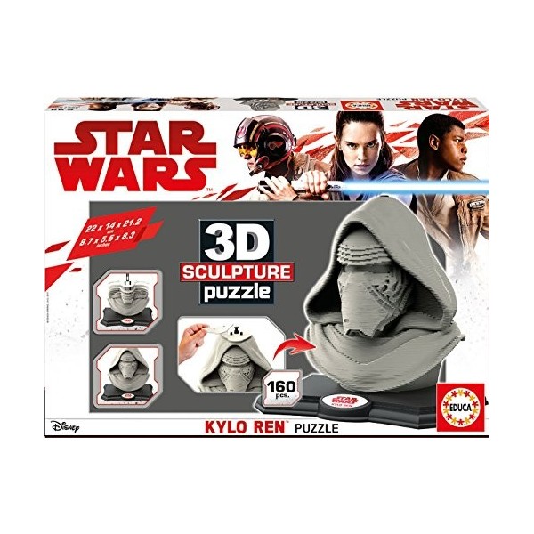 Educa - 17333-3D Sculpture Puzzle Kylo Ren