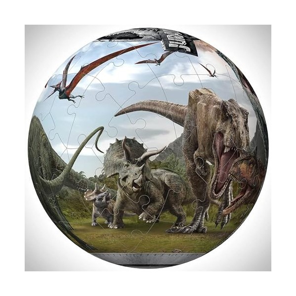 Puzzle 3D - puzzleball pour Jurassic World : la Terre des Dinosaures - 72 Pieces - Puzzle Enfant