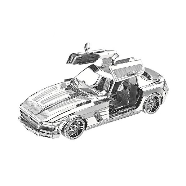Moutu I22219 Puzzle 3D en métal avec ailes de papillon Benz en forme de voiture de sport