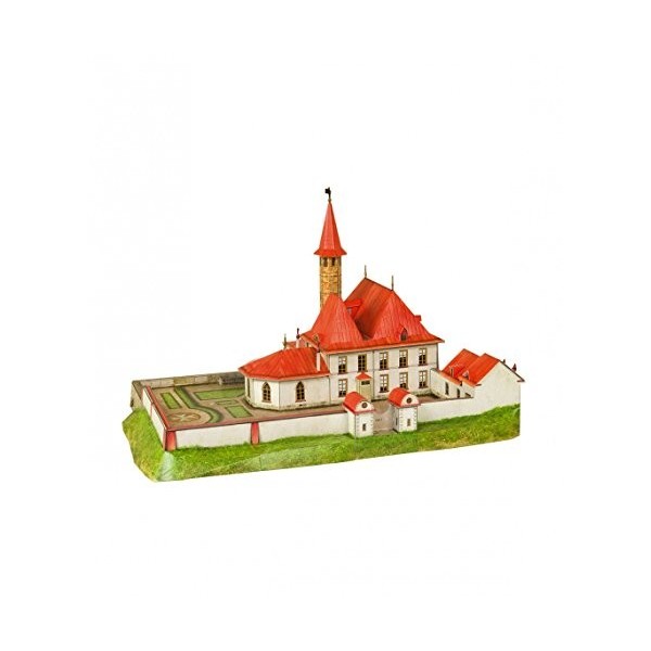 Keranova keranova344 Echelle 1 : 150 33,5 cm Clever Papier Palais Bâtiments historiques Prieuré Puzzle 3D 106-piece 