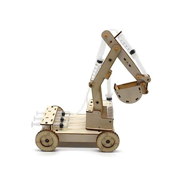 Dilwe Modèle dassemblage dexcavatrice, excavatrice en Bois hydraulique de Puzzle de lexcavatrice 3D pour au-Dessus de 14 A