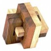 Logica Jeux Art. Noeud Vincien - Casse-tête 3D en Bois Précieux - Difficulté 5/6 Incroyable - Collection Leonardo da Vinci