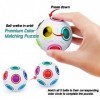 Coolzon Magique Balle Arc-en-Ciel Magic Ball Puzzle Ball éducation Jouets pour Les Enfants Adultes, 3*Blanc+1 Magique Balle A