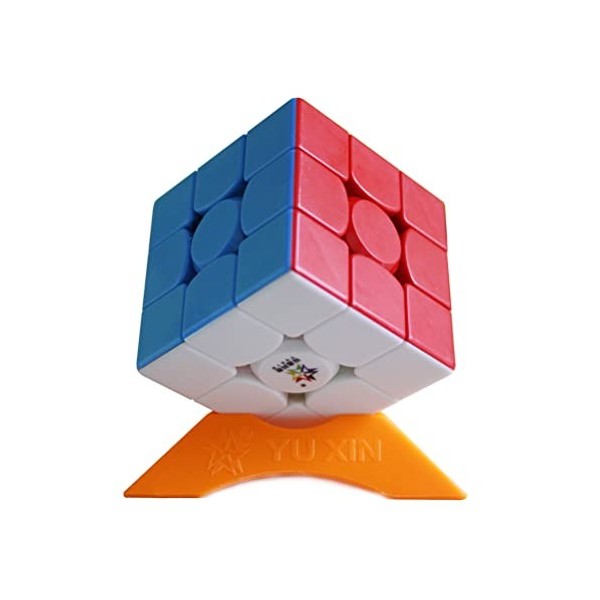 Oostifun OJIN YuXin Little Magic 3x3x3 V2 M Cube Puzzle Yuxin 3x3 V2 M Cube Lisse Puzzle Lisse avec Un Support Cube Multi Co