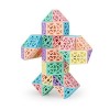 ShiningLove Snake Cube Puzzles, Hollow Design Wedges Magic Snake Cube Puzzles 3D Brain Teaser Jouet sensoriel pour enfants et