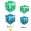 digitCUBE Puzzle 3D abyrinthe Cube XL - Jeu dadresse - 10 x 10 cm - Cadeau garçon et fille - Bleu