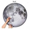 1000 pièces de puzzles pour adultes et enfants - Puzzle visuel 3D rond double face terre et lune - Jeux de puzzle anti-stress