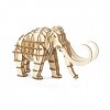 Kikkerland Wooly Mammoth 3D Wooden Puzzle GG125 