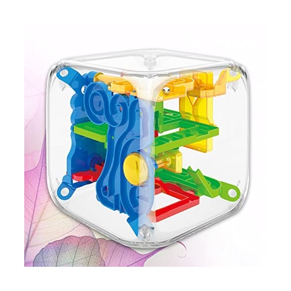 Puzzle 3D Labyrinthe Cube Jouet Chemins Multicolores Jeu Table En Option Cadeau Pour Enfants Enfants Puzzle Interactif Cube L