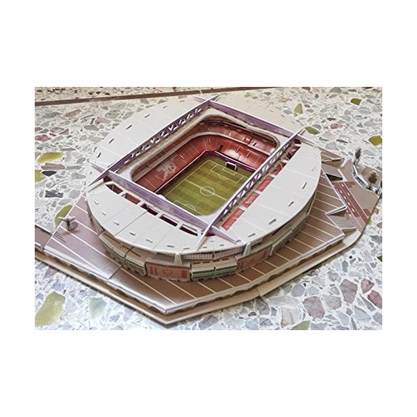 FMOPQ Arsenal Emirates Stadium 3D Puzzle for Adults Or Children Football Ground Replica DIY Models Birthday Gifts - Multicolo
