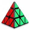 Coolzon Pyramide Cube Pyraminx Triangle Magic Cube, Cube Magique 3x3 avec Autocollant de PVC 3D Puzzle Cube Brain Teasers pou