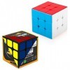 Maomaoyu Speed Cube Coffret,Pack de 2, Cube Magique 3x3 Smooth Cube pour Enfants et Adultes