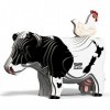 EUGY Holstein Kit de bricolage 3D Motif vache frisée