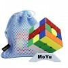 Oostifun Gobus MoYu HuaMeng YS3M YS 3M M Version 3 x 3 Speed Cube Professionnel sans adhésif Magic Puzzle Cube avec support M