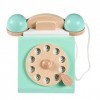 Lot de 2 jouets téléphoniques rotatifs rétro pour bébé - Modèle de téléphone ancien modèle de téléphone pour enfants - Jouets