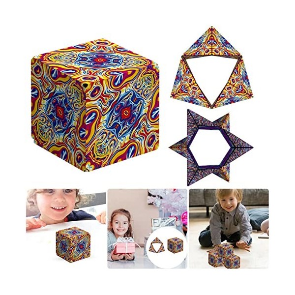 MagicCube 3D magnétique 72 formes différentes géométriques puzzle Fidget casse-tête cadeau pour femme et homme