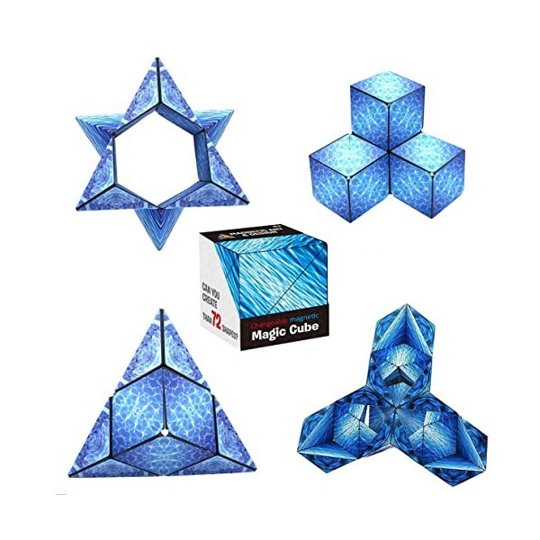 MagicCube 3D magnétique 72 formes différentes géométriques puzzle Fidget casse-tête cadeau pour femme et homme