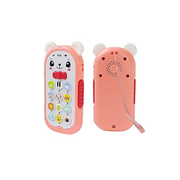 Plesuxfy Jouet de téléphone Portable pour bébé, téléphone Portable Jouet pour Smartphone avec lumières Musicales, téléphones 