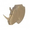 TÊTE DE RHINOCEROS Trophée animalier bricolage en carton recyclé. Kit puzzle 3D sculpture murale décor animalier. Produit art