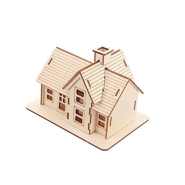 BUTIFULSIC 1 Jeu Puzzle 3d Puzzles En Bois Casse-tête Maison 3d Casse-tête 3d Construction En Bois Énigmes Mécaniques Puzzle 