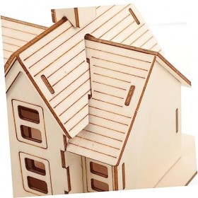 BUTIFULSIC 1 Jeu Puzzle 3d Puzzles En Bois Casse-tête Maison 3d Casse-tête 3d Construction En Bois Énigmes Mécaniques Puzzle 