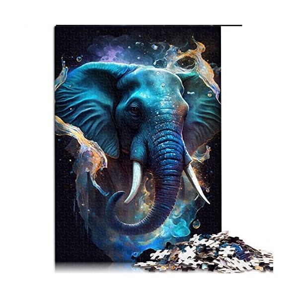 Puzzles pour Adultes 1000 Cerf Feu Eau Puzzle pour Adultes Puzzles en Carton Activités Amusantes à la Maison, Cadeau dannive