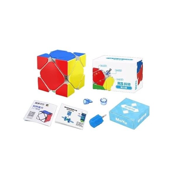 Oostifun MoYu Cubing Classroom RS Skewb Oblique Rapide Puzzle Cube sans Autocollant RS Oblique Magique Puzzle Cube Standard 