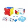 Oostifun MoYu Cubing Classroom RS Skewb Oblique Rapide Puzzle Cube sans Autocollant RS Oblique Magique Puzzle Cube Standard 