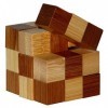 3D Bamboo Brain puzzle Snake Cubes **