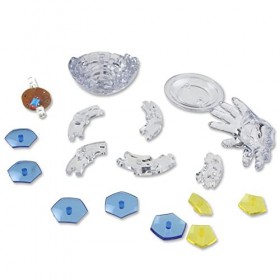 Wudaizhi 77pcs 3D Puzzle Football Jigsaw Assemblage DIY Assemblage De Football Modèle Crystal Modèle avec Lumière Flash Modèl