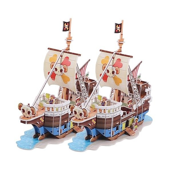 Abaodam 2 Jeux De Puzzle Pirate Voilier en Papier 3D